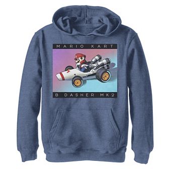Boys 8-20 Nintendo Mario Kart "B Dasher Mk. 2" Neon Color Fade Drift Hoodie