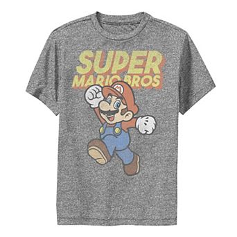 Boys 8-20 Nintendo Super Mario Bros Retro Jump Poster Tee
