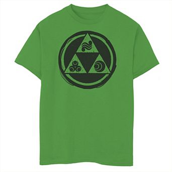 Boys 6-20 Nintendo The Legend of Zelda Triforce Attributes Outline Tee