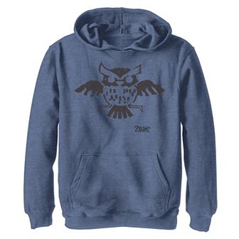Boys 8-20 Nintendo Legend Of Zelda Links Awakening Owl Glyph Portrait Hoodie