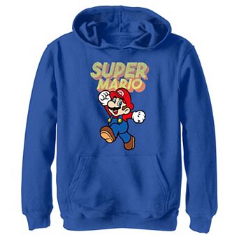 Boys 8-20 Nintendo Super Mario Bros Retro Jump Hoodie