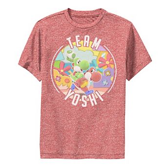 Boys 8-20 Nintendo Yoshi's Crafted World "Team Yoshi" Piggyback Tee