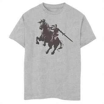 Boys 6-20 Nintendo Legend Of Zelda Link Ride Epona Sword Tee