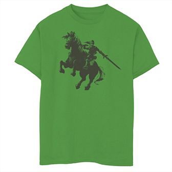 Boys 8-20 Nintendo Legend Of Zelda Link Ride Epona Sword Tee
