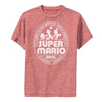 Boys 8-20 Nintendo Super Mario Brick Break 85 Tie Dye Logo Tee