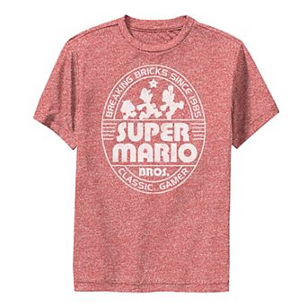 Boys 8-20 Nintendo Super Mario Brick Break 85 Tie Dye Logo Tee