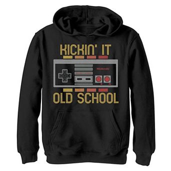 Boys 8-20 Nintendo NES Retro Kickin' It Old School Hoodie