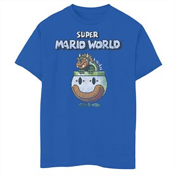 Boys 8-20 Super Mario World Bowser Is King Tee