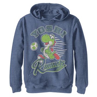 Boys 8-20 Nintendo Super Mario Yoshi Runners Vintage Poster Hoodie