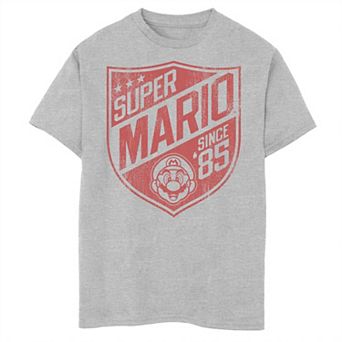 Boys 6-20 Nintendo Super Mario Since 85 Vintage Badge Style Tee