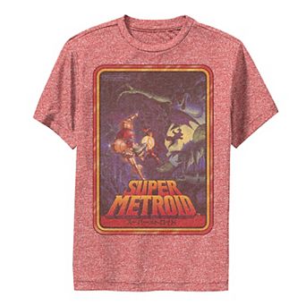 Boys 8-20 Nintendo Super Metroid Kanji Poster Style Tee