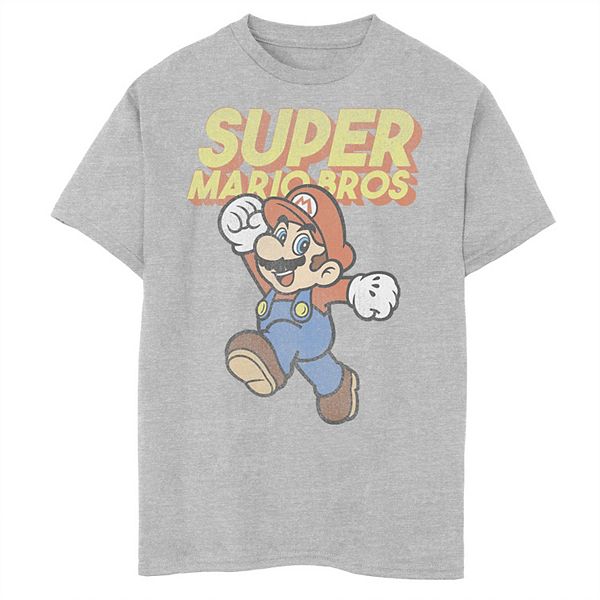 Boys 8-20 Super Mario Bros Retro Jump Poster Tee