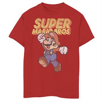 Boys 8-20 Super Mario Bros Retro Jump Poster Tee