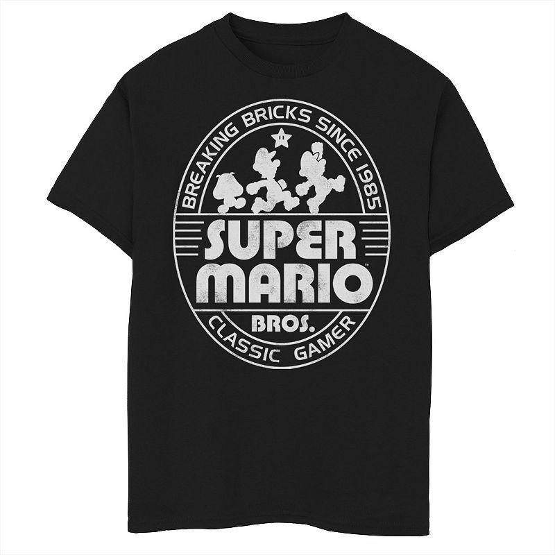 Boys 8-20 Nintendo Super Mario Brick Break 85 Tie Dye Logo Tee, Boy's, 
