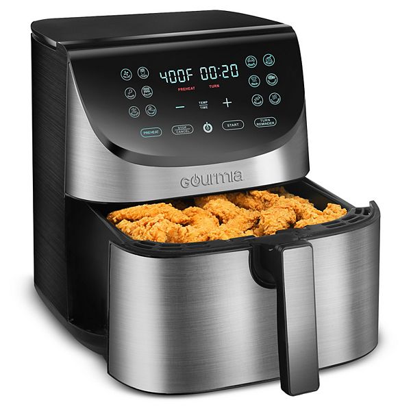 Gourmia 8-qt. Digital Stainless Steel Air Fryer