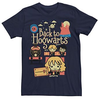 Men's Harry Potter Chibi Back To Hogwarts Tee