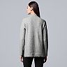 Women's Simply Vera Vera Wang Asymmetrical Cable Sweater