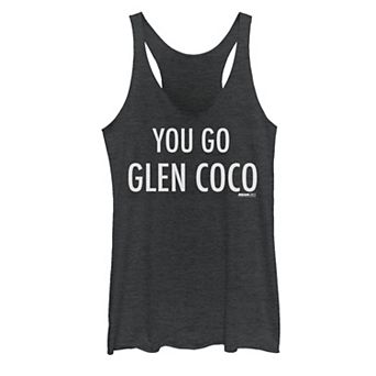 Juniors' Mean Girls "You Go Glen Coco" Bold White Text Tank Top