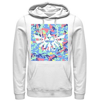 Men's Zelda Neon Camouflage Crest Hoodie