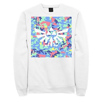Men's Zelda Neon Camouflage Crest Sweatshirt