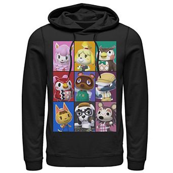 Men's Nintendo Animal Crossing Towns Folk Yearbook Photo Style Poster Hoodie