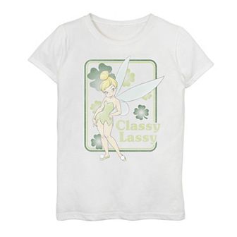 Disney's Peter Pan Tinker Bell Girls 4-16 St. Patrick's Day Classy Lassy Graphic Tee