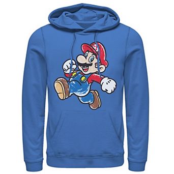 Men's Nintendo Super Mario Marker Fill Mario Portrait Hoodie