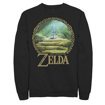 Men's Zelda Korok Forest Circle Portrait Sweatshirt