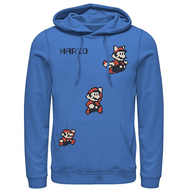 Men s Super Mario 8 Bit Transformation Hoodie