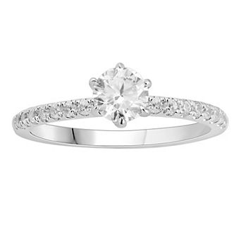 Diamond Medley Platinum 3/4 Carat T.W. Diamond Engagement Ring