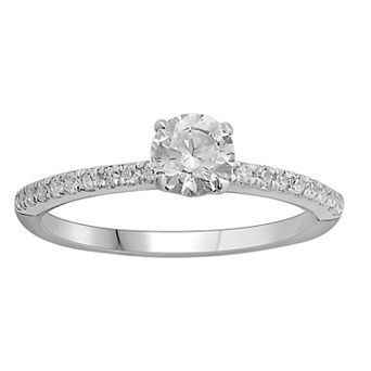 Diamond Medley Platinum 3/4 Carat T.W. Diamond Engagement Ring