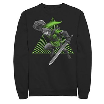 Men's Zelda Link Triforce Action Shot Sweatshirt