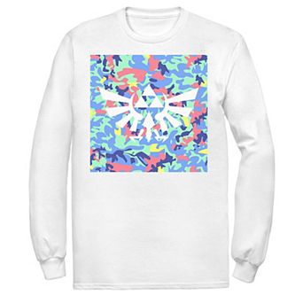 Men's Zelda Neon Camouflage Crest Tee