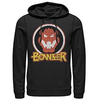 Men's Nintendo Super Mario Bowser Retro Portrait Hoodie