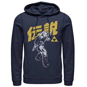 Men's Nintendo Zelda Link Bow & Arrow Kanji Hoodie