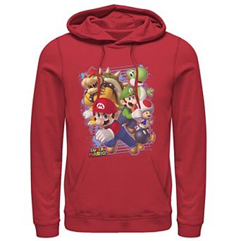 Men's Nintendo Super Mario Luigi Bowser Paint Hoodie