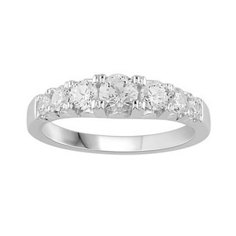 Diamond Medley Platinum 1 Carat T.W. Diamond Anniversary Ring
