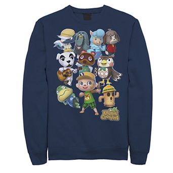 Men's Nintendo Animal Crossing New Leaf Villager Group Shot Sweatshirt