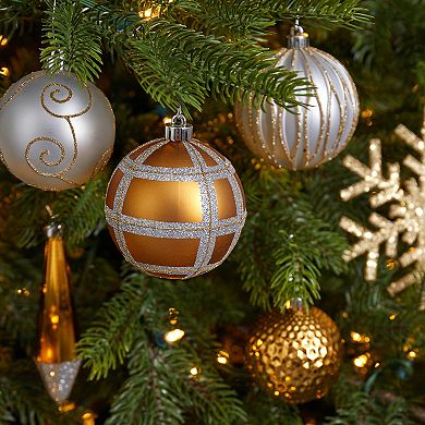 nearly natural Holiday Shatterproof Gold Ornament 52-Piece Set