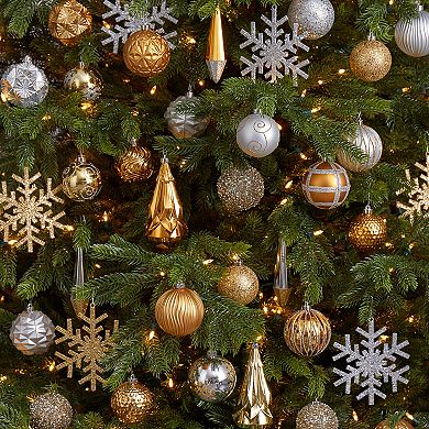 nearly natural Holiday Shatterproof Gold Ornament 52-Piece Set