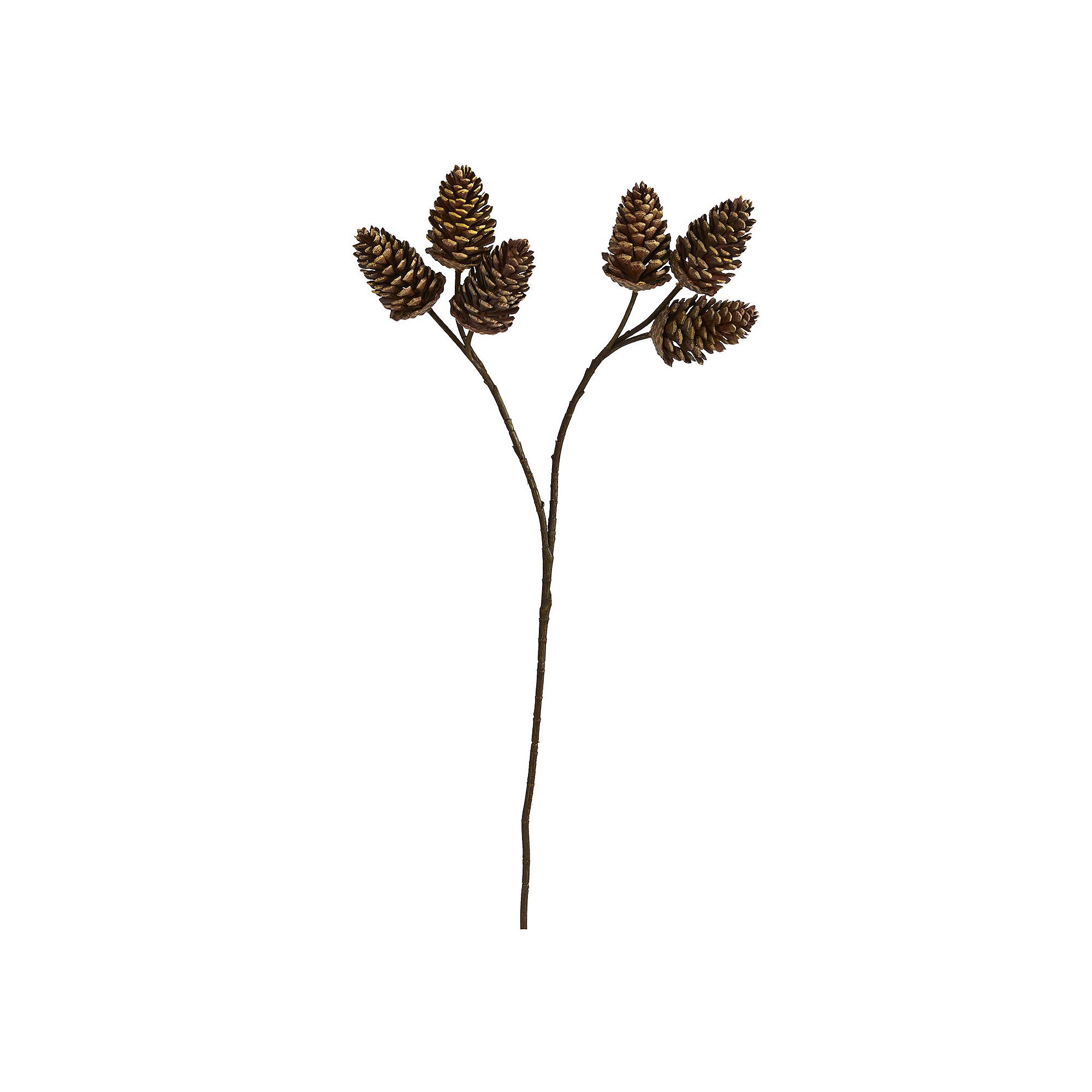 nearly natural 32-in. Pinecone Artificial Spray 6-Piece Set, Brown