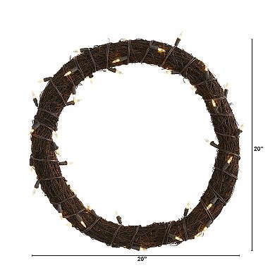 nearly natural 20-in. Vine Wreath