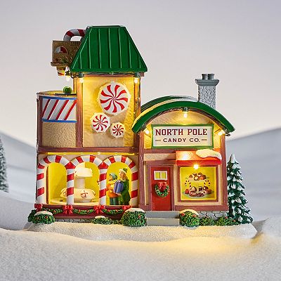 クリスマス 置物 NORTH POLE TOY SHOP Amazon.com: Santas North Pole