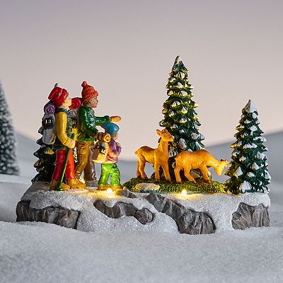 St. Nicholas Square® Village Winter Hike Figurine Table Decor