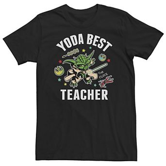 Big & Tall Star Wars Yoda Best Teacher Icons Tee