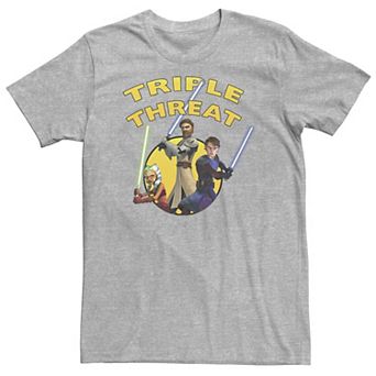 Big & Tall Star Wars: Clone Wars Group Shot Triple Threat Tee