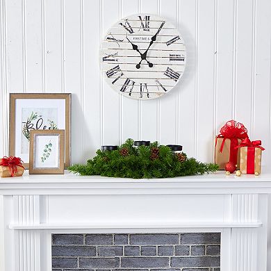 nearly natural 30-in. Artificial Pine Pre-Lit Triple Candelabrum