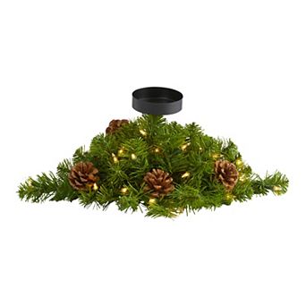 nearly natural 16 in Artificial Pine Pre-Lit Candelabrum