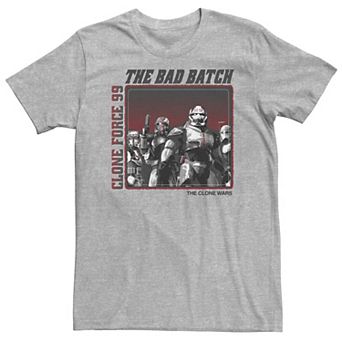 Big & Tall Star Wars: The Clone Wars Clone Force 99 The Bad Batch Tee