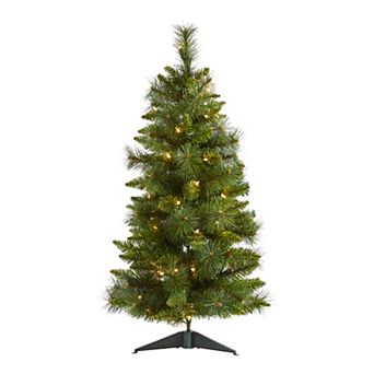 nearly natural 3-ft. New Haven Pine Pre-Lit Artificial Christmas Tree